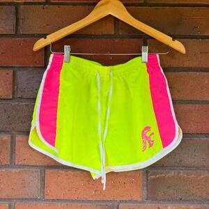 USC Trojans Neon Workout Shorts Running | Yellow Pink | Size Medium *Runs Small